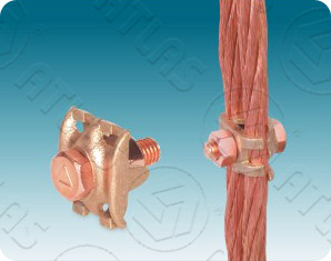 earthing-clamping-two-cable-to-flat-bar -Clamping Two Cables To Flat Bar Manufacturer & Supplier India | Earthing Accessories | ATCAB Atlas Metal
