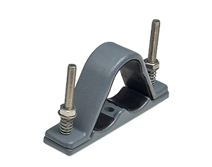 Heavy-duty aluminum cable cleats – double bolt configuration