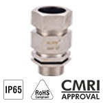 Double compression weather and flameproof cable glands